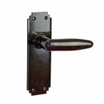 walnut brown bakelite lever door handle