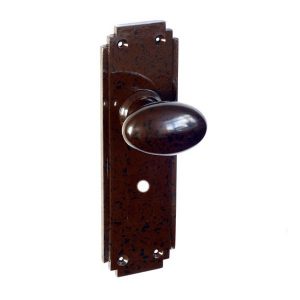 Brown Bakelite Bathroom knob set