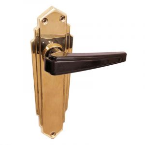 bakelite handle on brass plate